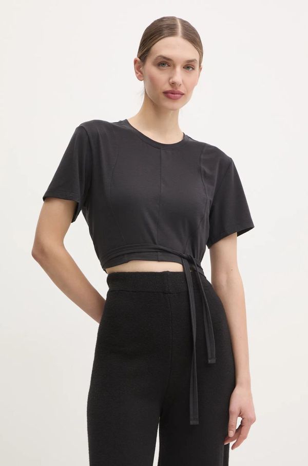 adidas Performance Majica kratkih rukava za jogu adidas Performance Yoga boja: crna, IS6713