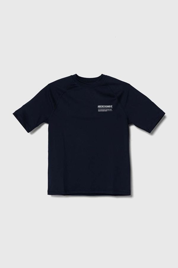 Abercrombie & Fitch Majica kratkih rukava za kupanje za djecu Abercrombie & Fitch boja: tamno plava