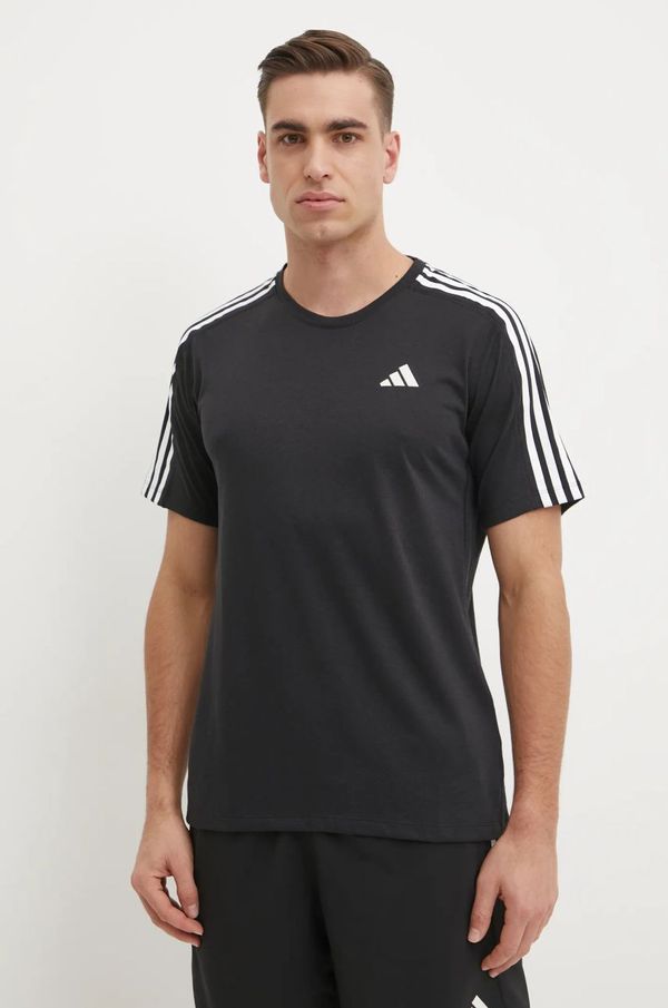 adidas Performance Majica kratkih rukava za trčanje adidas Performance Own The Run boja: crna, s tiskom, IQ3834