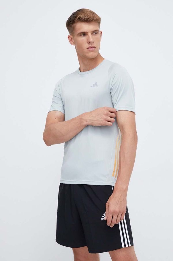 adidas Performance Majica kratkih rukava za trčanje adidas Performance Run Icons boja: zelena, s tiskom