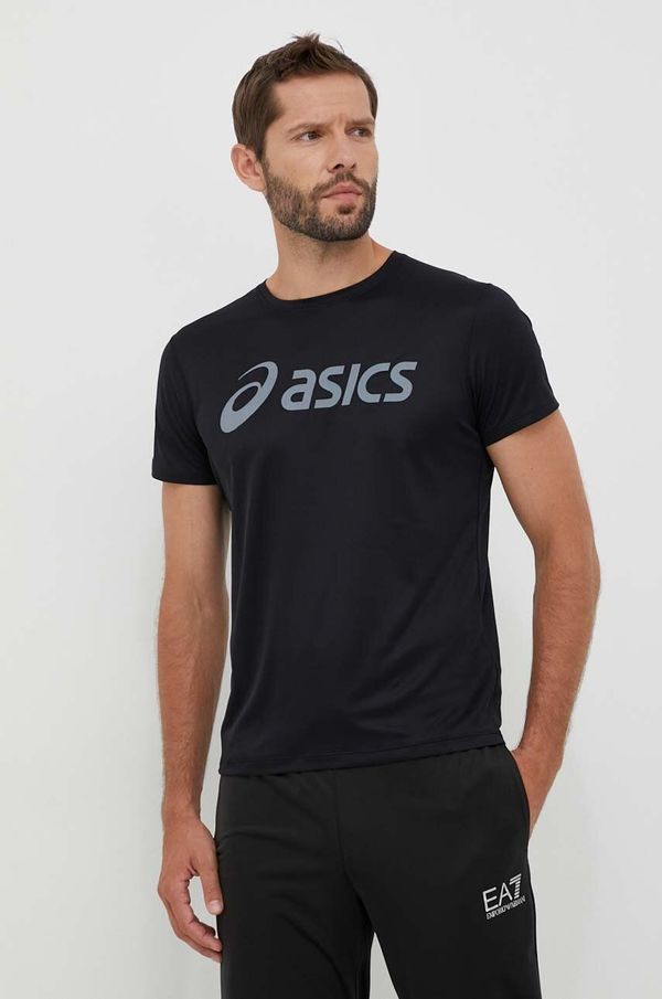 Asics Majica kratkih rukava za trčanje Asics boja: crna, s tiskom