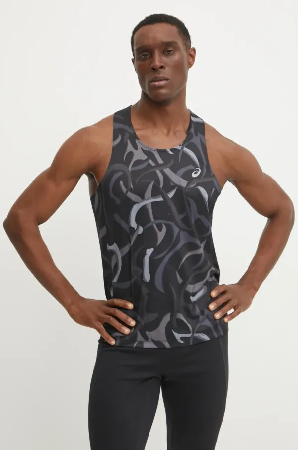 Asics Majica kratkih rukava za trčanje Asics Road All Over boja: crna, 2011D091