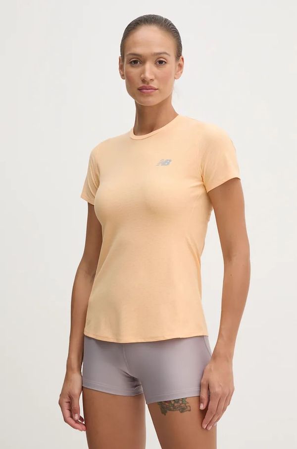 New Balance Majica kratkih rukava za trčanje New Balance boja: narančasta, WT41281PAE