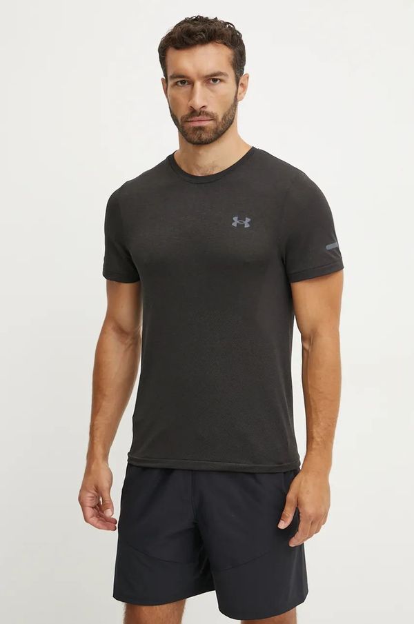 Under Armour Majica kratkih rukava za trčanje Under Armour Seamless Stride boja: zelena, s uzorkom, 1375692