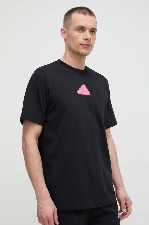 adidas Performance Majica kratkih rukava za trening adidas Performance boja: crna, s tiskom