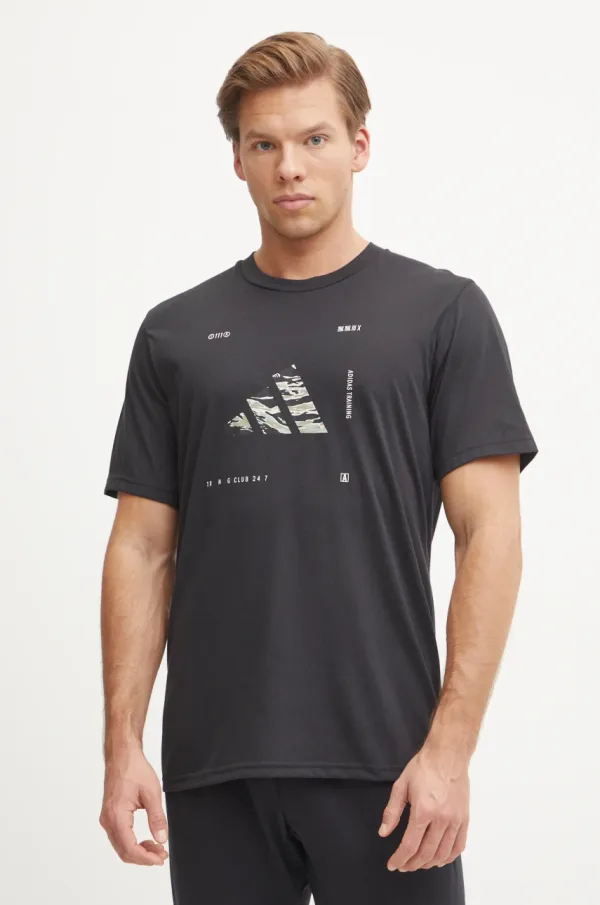 adidas Performance Majica kratkih rukava za trening adidas Performance Box Logo boja: crna, s tiskom, JD8231