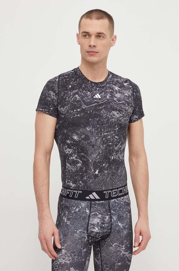 adidas Performance Majica kratkih rukava za trening adidas Performance Techfit boja: crna, s uzorkom
