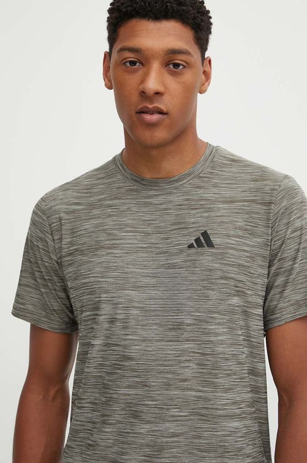 adidas Performance Majica kratkih rukava za trening adidas Performance Train Essentials boja: zelena, s uzorkom, IW3363