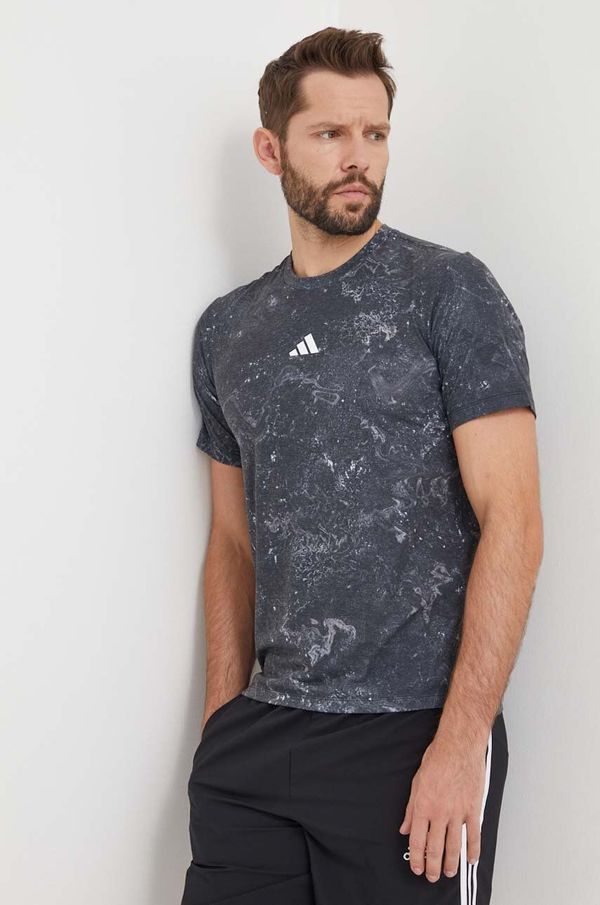 adidas Performance Majica kratkih rukava za trening adidas Performance Workout boja: siva, s uzorkom