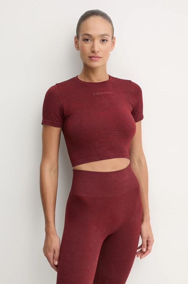 Calvin Klein Performance Majica kratkih rukava za trening Calvin Klein Performance boja: bordo, 00GWF4K102