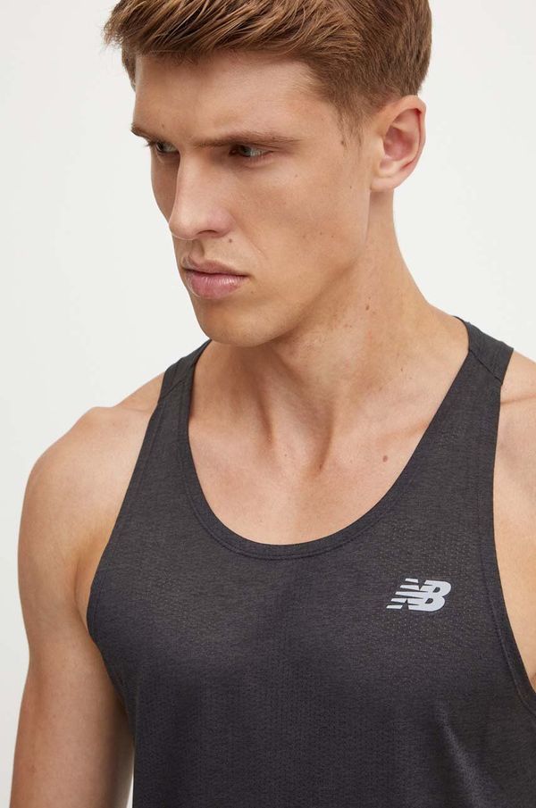 New Balance Majica kratkih rukava za trening New Balance boja: crna, MT41250BK