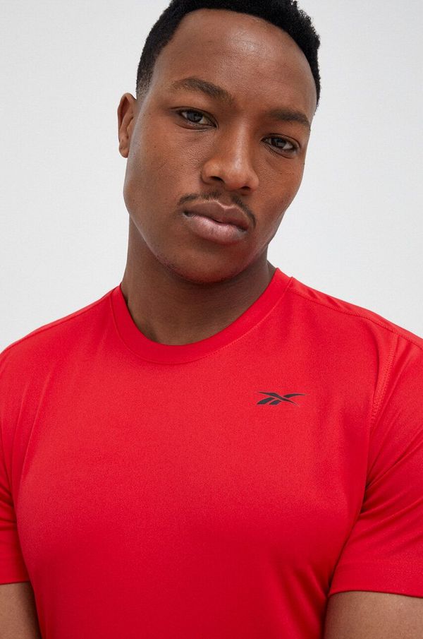 Reebok Majica kratkih rukava za trening Reebok boja: crvena, glatki model