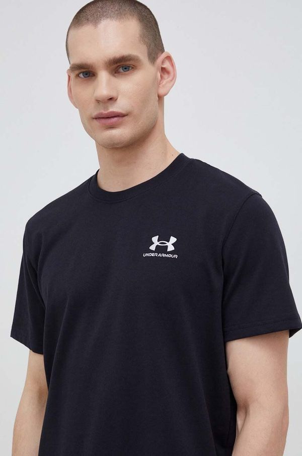 Under Armour Majica kratkih rukava za trening Under Armour Logo Embroidered boja: crna, glatki model