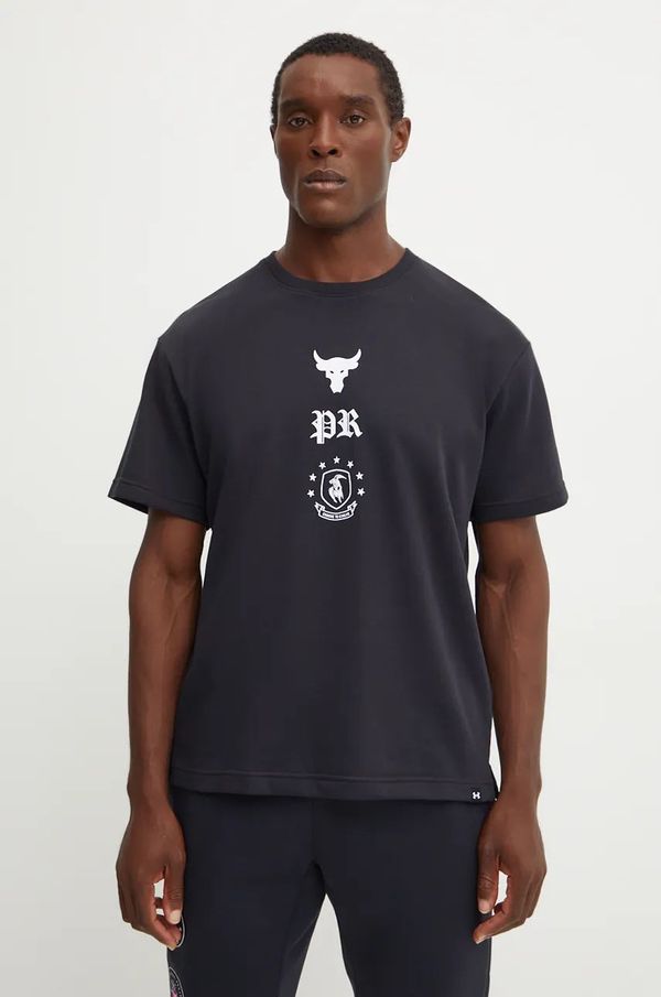Under Armour Majica kratkih rukava za trening Under Armour Project Rock boja: crna, s tiskom, 1386880