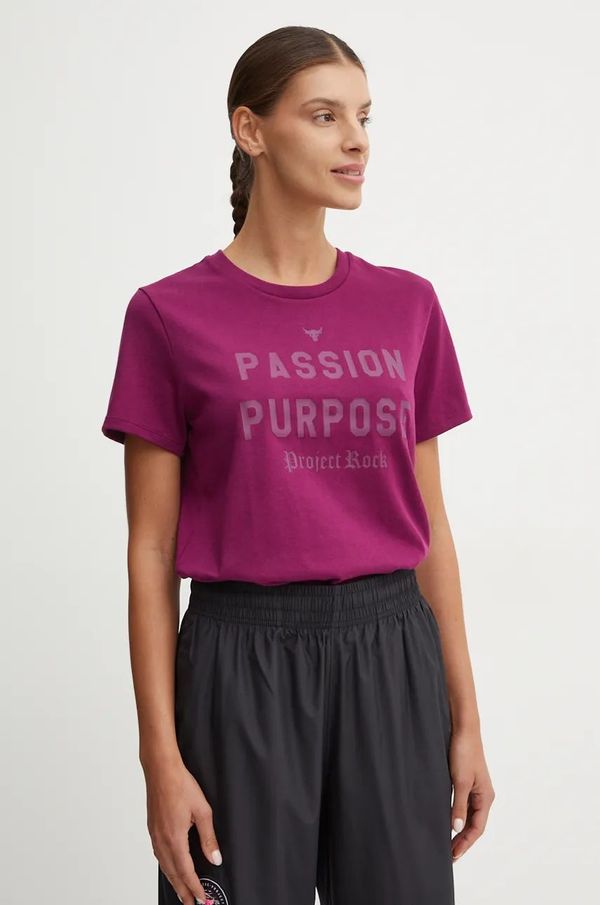 Under Armour Majica kratkih rukava za trening Under Armour Project Rock boja: ljubičasta, 1387500