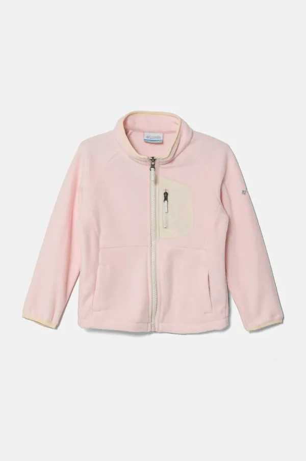 Columbia Majica od flisa za bebe Columbia Fast Trek boja: ružičasta, bez uzorka, 2087793