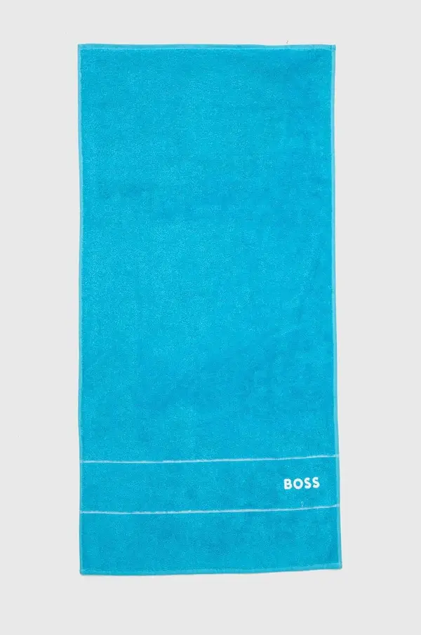BOSS Mali pamučni ručnik BOSS Plain River Blue 50 x 100 cm