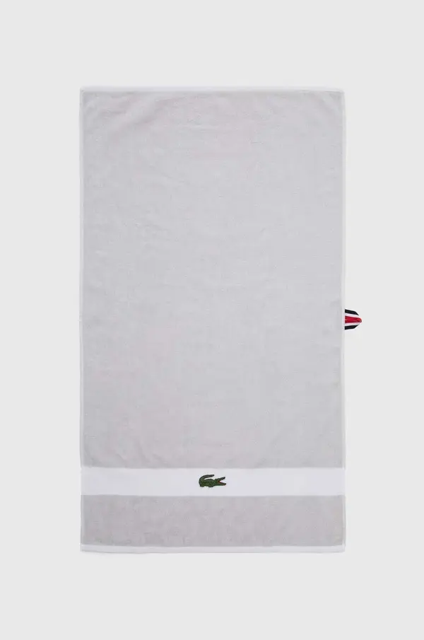 Lacoste Mali pamučni ručnik Lacoste L Casual Argent 55 x 100 cm