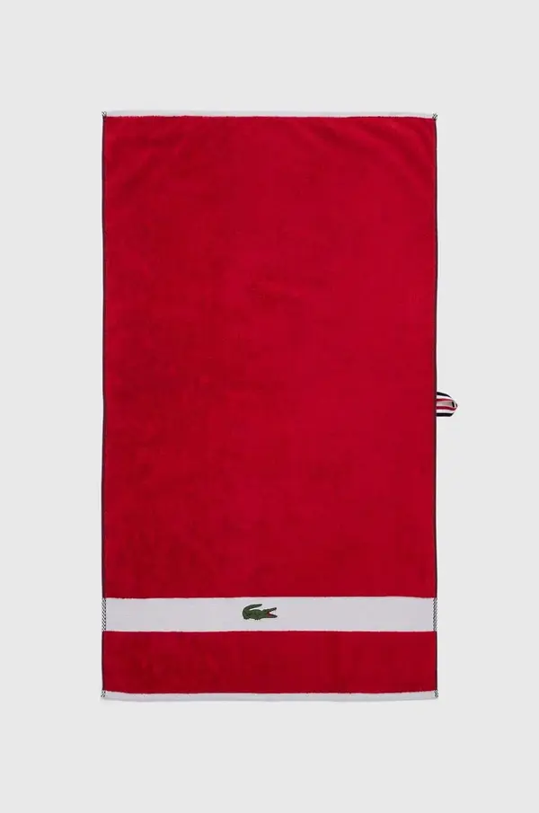 Lacoste Mali pamučni ručnik Lacoste L Casual Rouge 55 x 100 cm