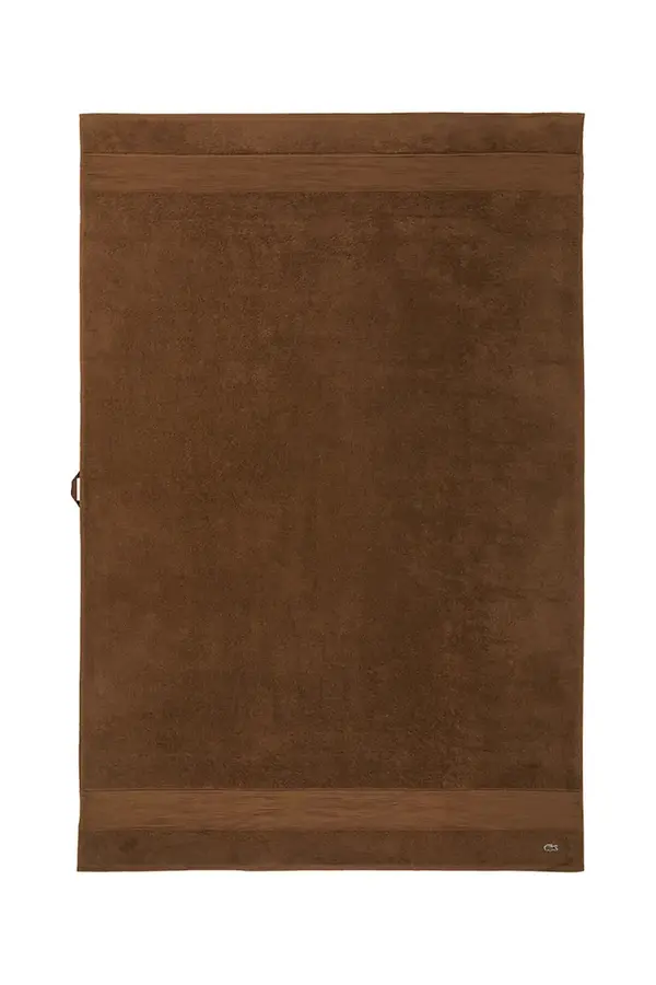 Lacoste Mali pamučni ručnik Lacoste LLECROCO Pecan 100 x 150 cm