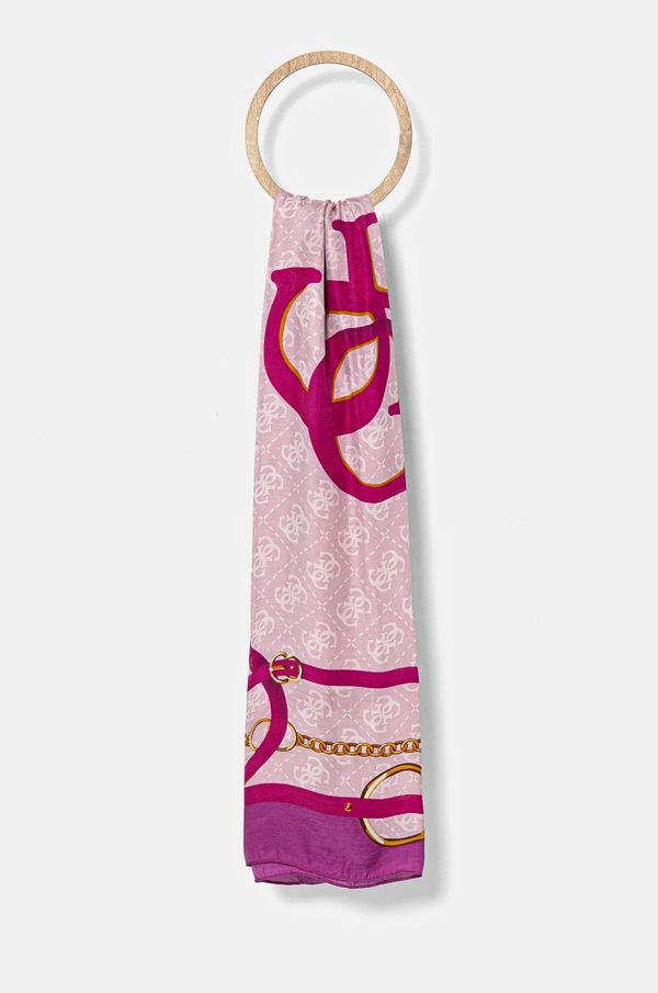 Guess Marama Guess FOULARD za žene, boja: ružičasta, s uzorkom, AW5246 SIL30