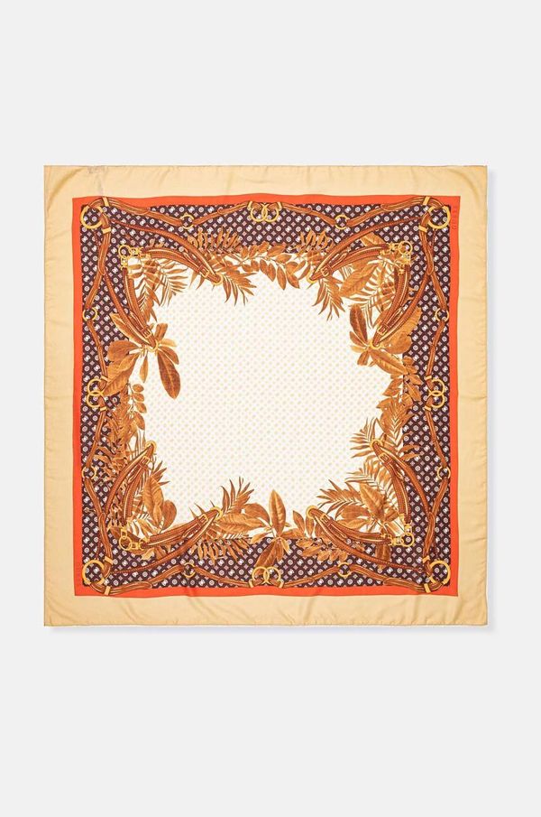 Guess Marama Guess KEFIAH za žene, boja: smeđa, s uzorkom, AW5139 POL03