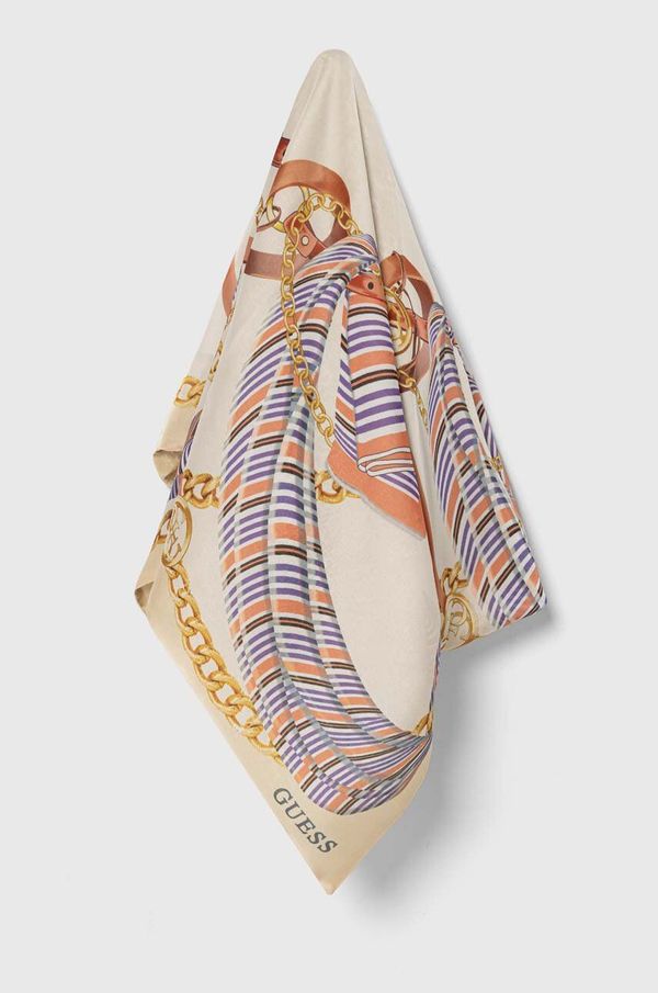 Guess Marama Guess za žene, boja: bež, s uzorkom, AW5141 SIL70