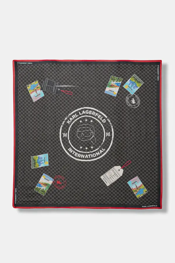 Karl Lagerfeld Marama s dodatkom svile Karl Lagerfeld IKON MONOGRAM