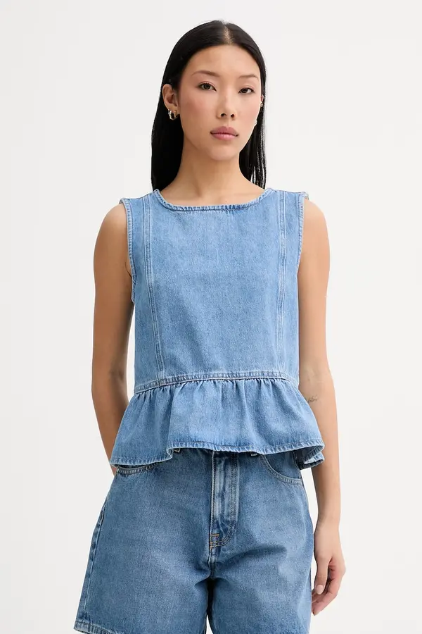 Marc O'Polo Marc O'Polo Bluza s volanima ženska traper
