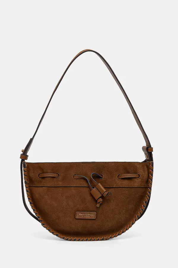 Marc O'Polo Marc O'Polo crossbody torba za žene od brušene kože