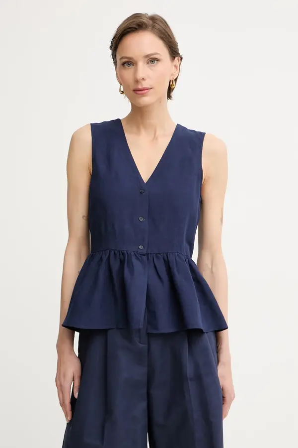 Marella Marella bluza košulja ženska s lanom Emme by Marella