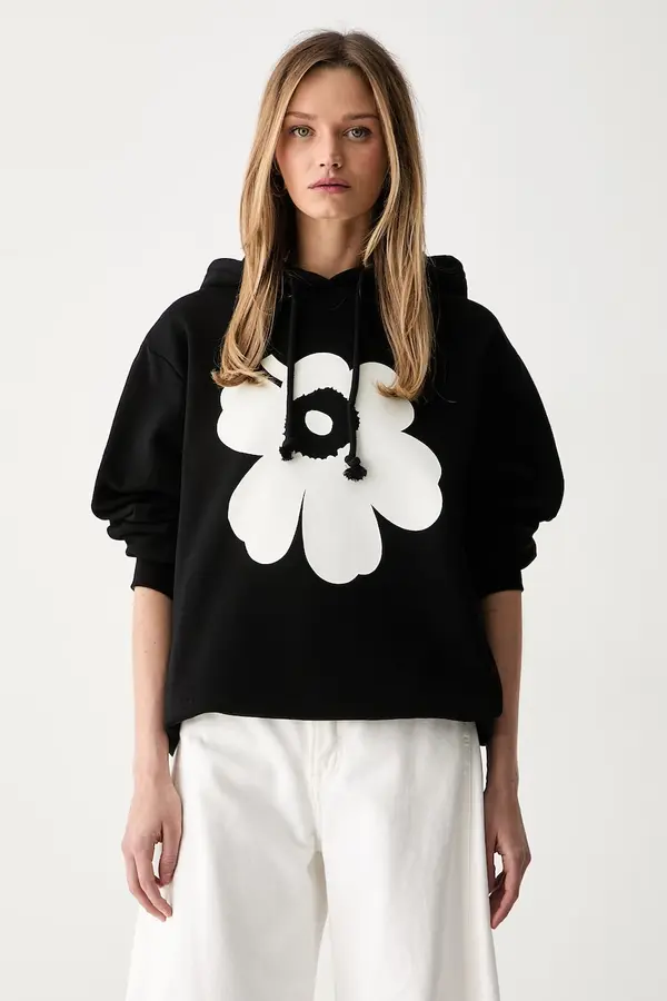 Marimekko Marimekko dukserica sa kapuljačom za žene s pamukom