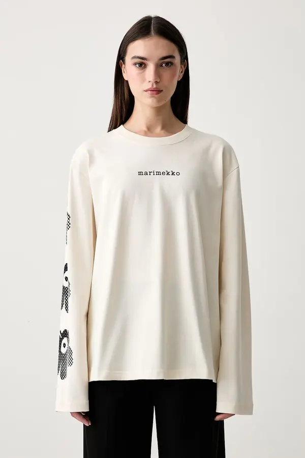 Marimekko Marimekko majica dugih rukava za žene od pamuka