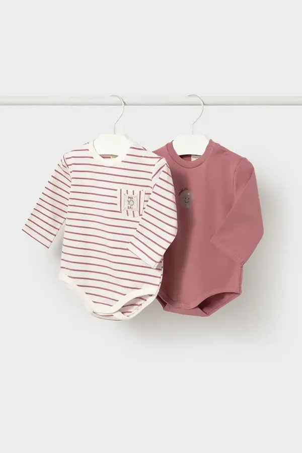 Mayoral Newborn Mayoral Newborn body za djecu s pamukom 2-pack