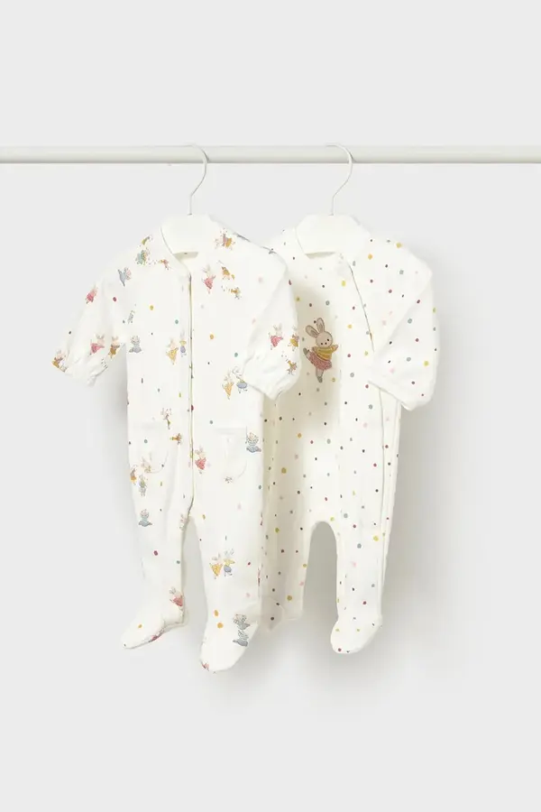 Mayoral Newborn Mayoral Newborn kombinezon za bebe od pamuka 2-pack