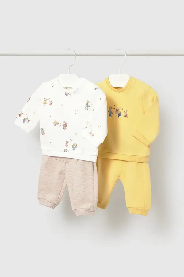 Mayoral Newborn Mayoral Newborn komplet trenirka za bebe od pamuka s elastanom