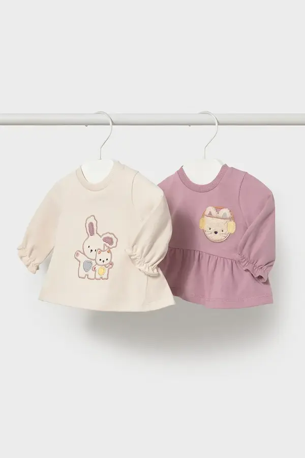 Mayoral Newborn Mayoral Newborn majica dugih rukava za bebe s pamukom 2-pack