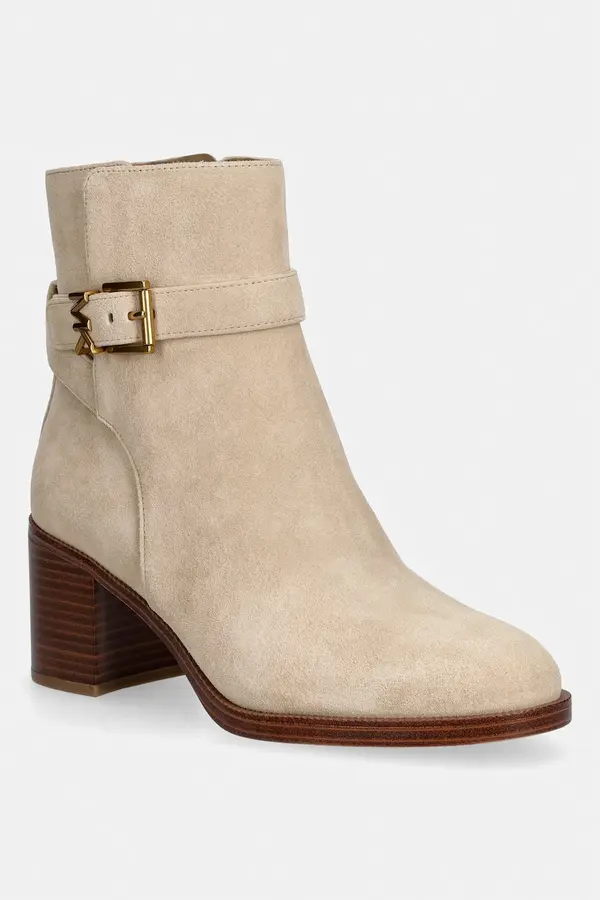 MICHAEL Michael Kors MICHAEL Michael Kors gležnjače za žene od brušene kože Rachel Heeled Bootie