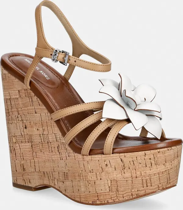 MICHAEL Michael Kors MICHAEL Michael Kors sandale od kože Jacie Wedge