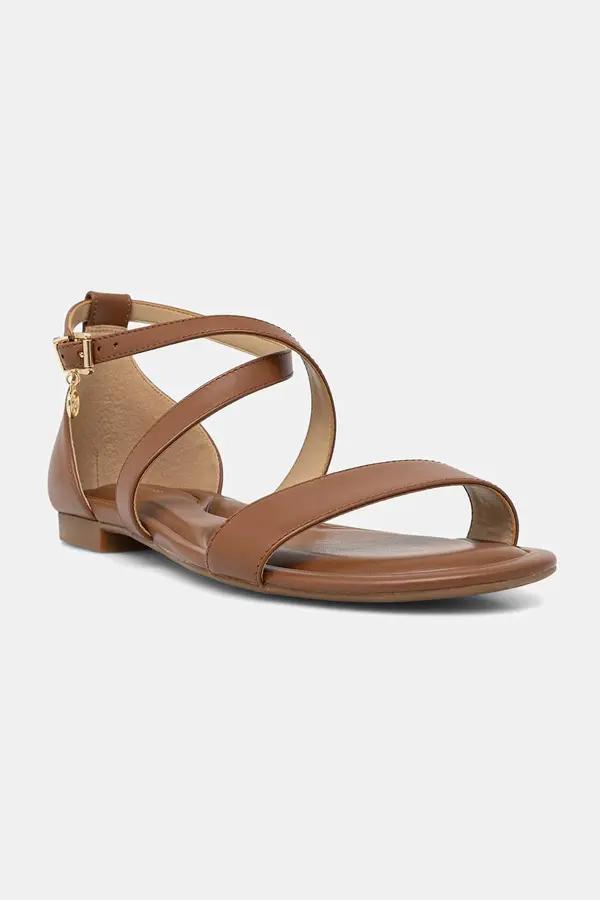 MICHAEL Michael Kors MICHAEL Michael Kors sandale s niskim potplatom za žene kožne Alexa Flex Flat Sandal
