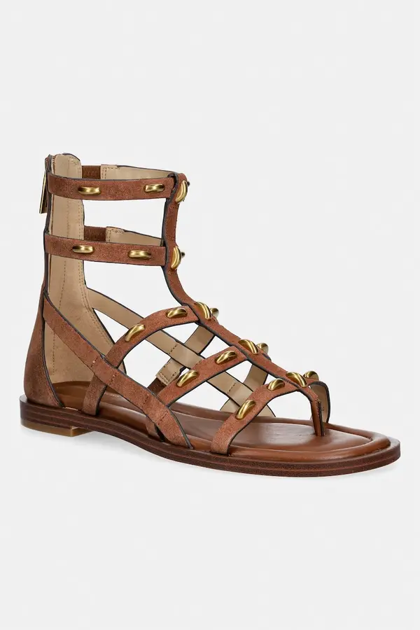 MICHAEL Michael Kors MICHAEL Michael Kors sandale s remenčićima za žene od kože Noa Flat Sandal