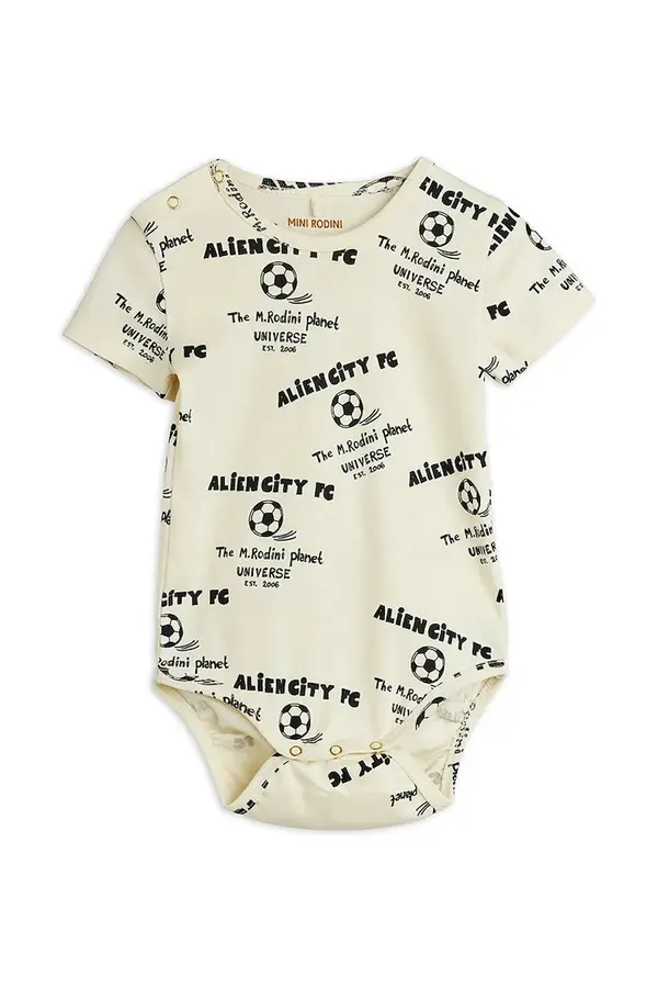 Mini Rodini Mini Rodini body za bebe od pamuka Alien City FC