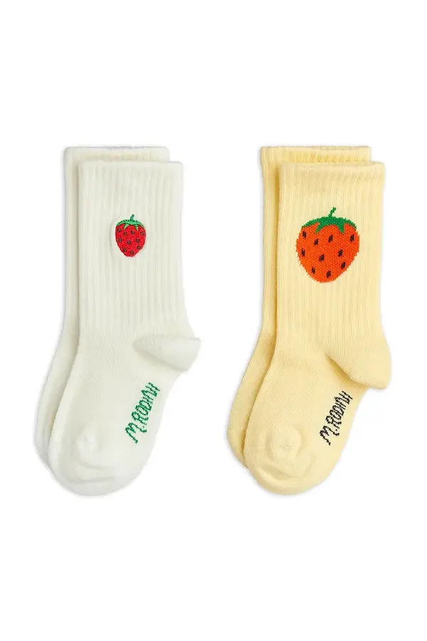 Mini Rodini Mini Rodini čarape za djecu Strawberry 2-pack