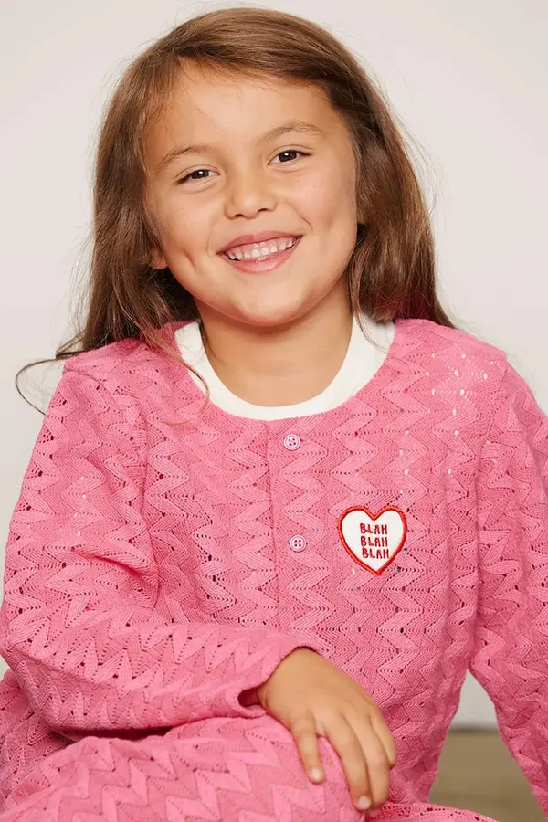 Mini Rodini Mini Rodini kardigan za djecu od pamuka Lace patch