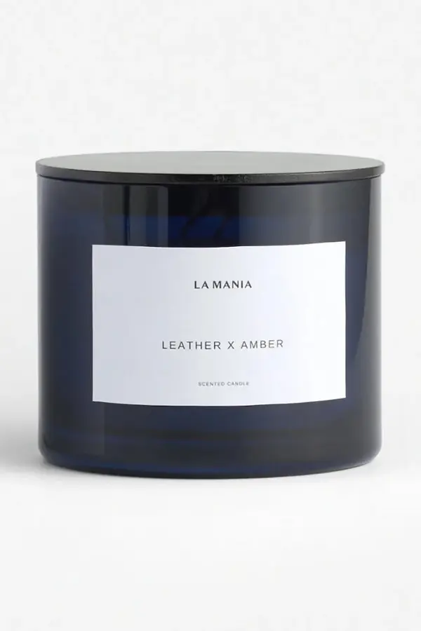 La Mania Mirisna svijeća La Mania Leather&Amber 500 g