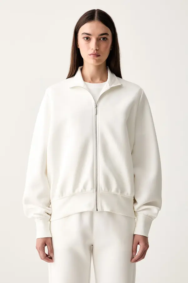 MM by Max Mara MM by Max Mara dukserica na zakopčavanje za žene s pamukom MMLVOLUME