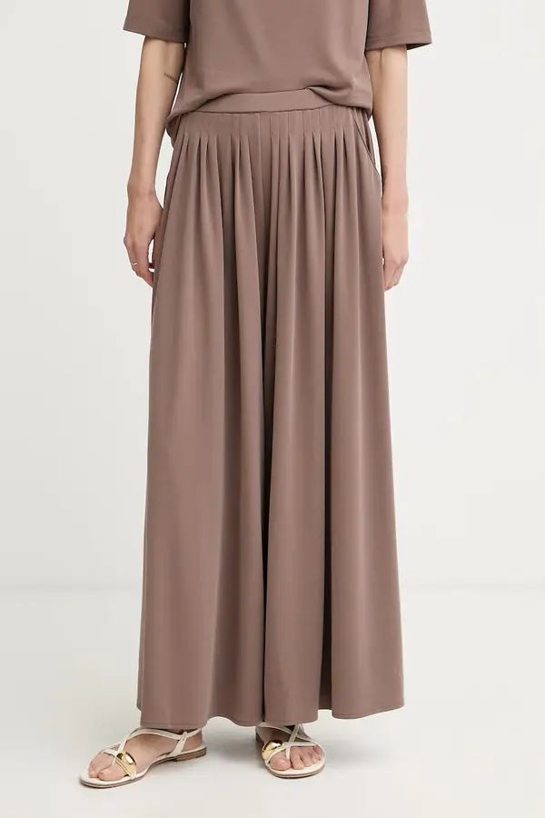 MM by Max Mara MM by Max Mara hlače culottes ženske s modalom CICALA