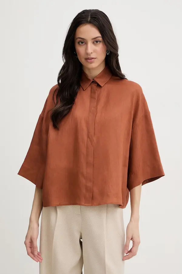MM by Max Mara MM by Max Mara košulja za žene od lana RITO