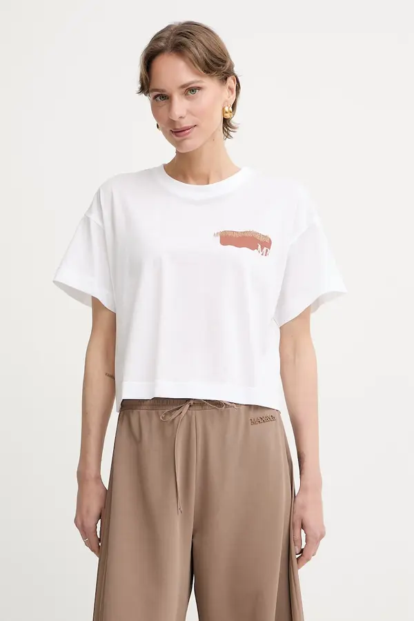 MM by Max Mara MM by Max Mara majica za žene od pamuka FUNALE