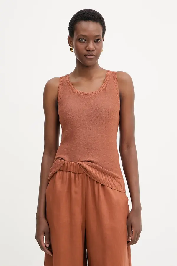 MM by Max Mara MM by Max Mara top za žene od lana BRAVA